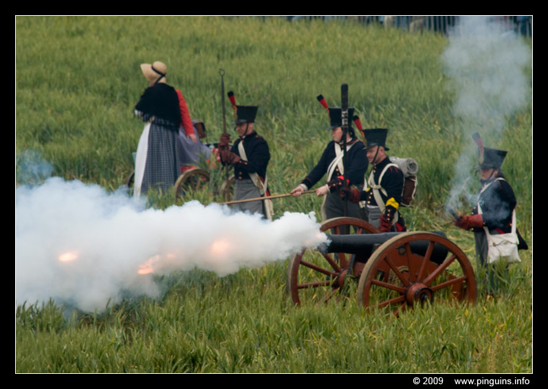 Trefwoorden: Waterloo veldslag battle living history 2009 artillerie artillery