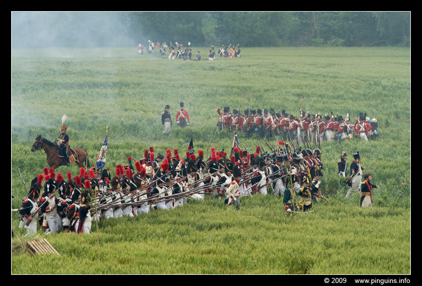 Trefwoorden: Waterloo Napoleon veldslag battle living history 2009 infantry infanterie cavalry cavallerie artillerie artillery